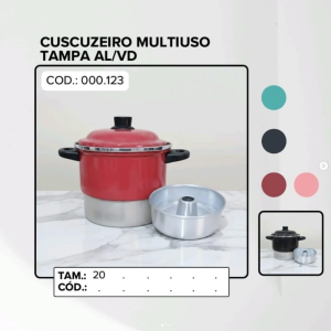 Cuscuzeiro Multiuso 4 em 1